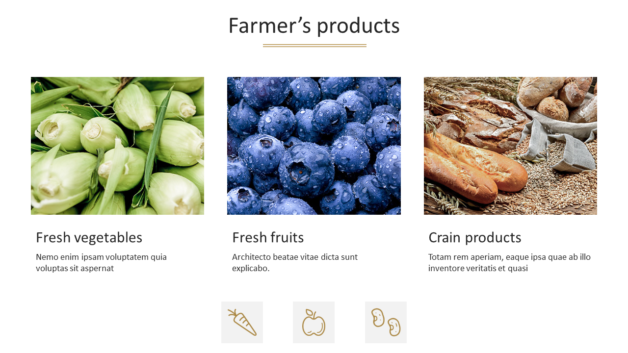 Farmers Products PowerPoint Slide